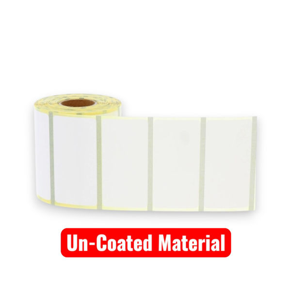 Picture of 430 Labels 50.8 x 25.4mm Paper Uncoated Direct Thermal Perma